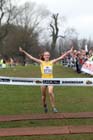 Emelia Gorecka, wins the Under-20 Women McCain Inter Counties Cross Country, Cofton Park, Birmingham.